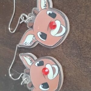 Reindeer pierced earrings